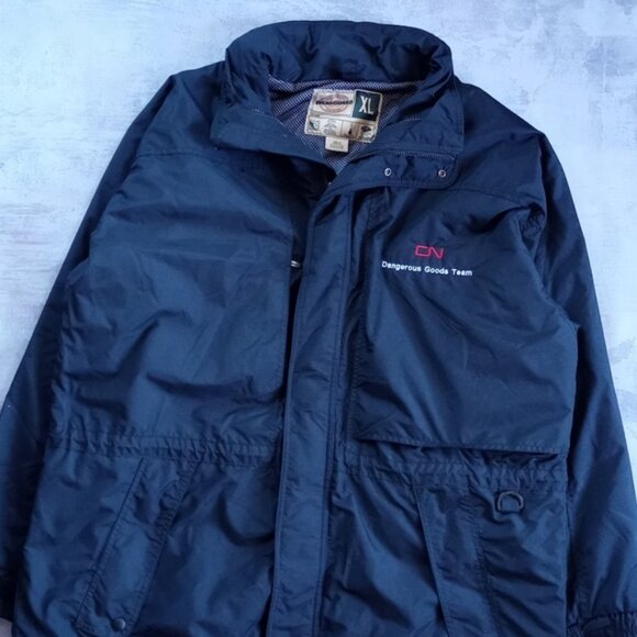 Vintage CN RAIL DANGEROUS GOODS TEAM Winter Thinsulate Jacket - Picture 4 of 8